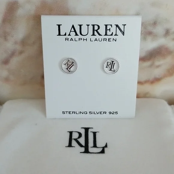 【RALPH LAUREN】★SILVER LAUREN LOGO EARRINGS★正規品★ Ralph Lauren | Jewelry | New Ralph Lauren Sterling Silver